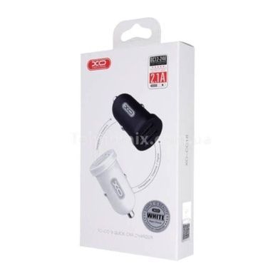 Автомобільний зарядний пристрій XO CC18 Dual USB Port Car Charger Чорне