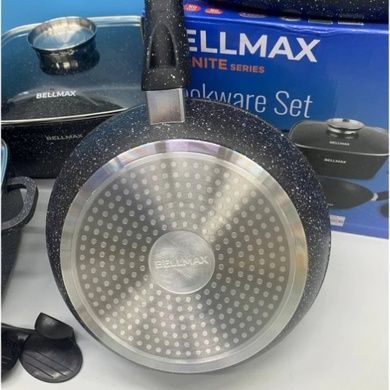 Набор посуды 7 предметов Bellmax Cookware Set BM-132 Черный