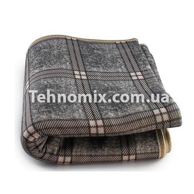 Простынь электрическая с сумкой Electric Blanket 150х120см (клетчатая, серая)