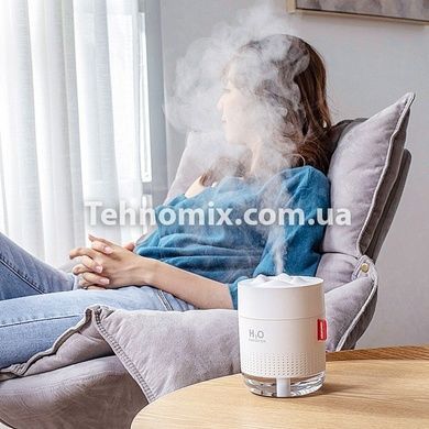 Ультразвуковой увлажнитель воздуха 500мл H2O Humidifier Белый