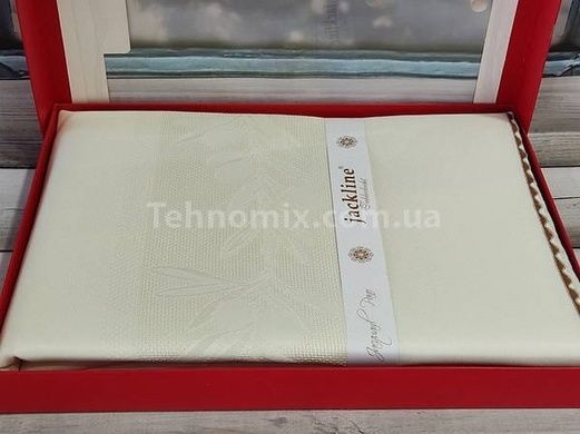 Скатертина Tropik home OLIVE 160х220см Жаккард Поліестер