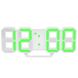 Електронні настільні годинник з будильником і термометром LY 1089 Зелені