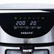 Аерофритюрниця 9,5л 2400Вт Sokany SK-10067 Чорна з сірим
