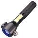 Фонарь ручной аварийный t6 -28LED USB + стеклобой Синий