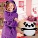 Детский худи-трансформер (толстовка) Huggle Pets Фиолетовый (панда)