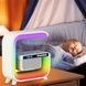 Нічник акумуляторний із колонкою й бездротовою зарядкою G3Mini Smart Light Sound Machine Білий