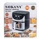 Аерофритюрниця 9,5л 2400Вт Sokany SK-10067 Чорна з сірим