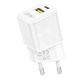 Сетевое зарядное устройство блок питания XO CE05 PD30W+QC3.0 18W fast charger with Type-c cable Белое
