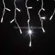 Гирлянда уличная бахрома прозрачный провод 120LED 5м Белая