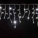 Гирлянда уличная бахрома прозрачный провод 120LED 5м Белая