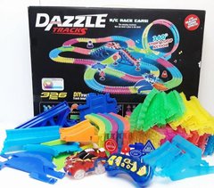 Детский трек для машинок DAZZLE TRACKS 326 деталей с пультом управления