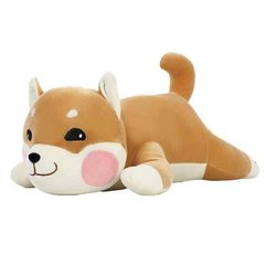 Іграшка-подушка Собака Лайка з пледом 3 в 1 Бежева