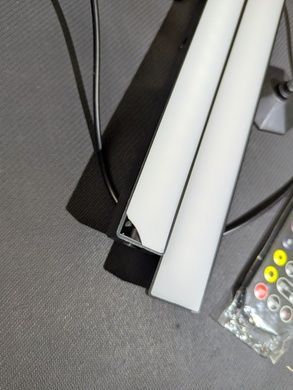 УЦІНКА! Комплект з двох ламп для підсвічування RGB 2шт +APP Smart та пульт 24см Чорні