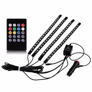 Led подсветка в авто car atmosphere light 12V RGB Lights 36 Led - 8 цветов