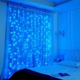 Гірлянда штора Водоспад 240Led 3*2м MA422blue Синя