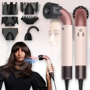 Фен-стайлер для укладки волос с 6 насадками Beheart Hair Dryer X11PRO Розовый