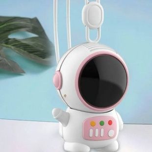 Мини-вентилятор безлопастный на шею USB Розовый