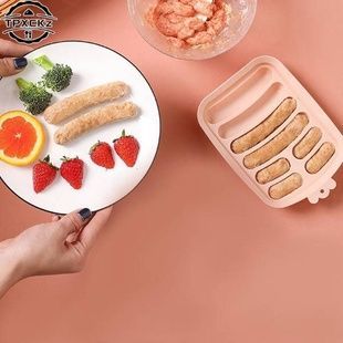 Силіконова форма для сосисок ручної роботи Silicone Sausage Maker Бежева