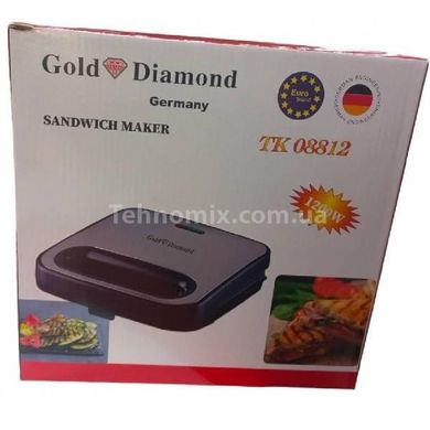 Сендвічниця-бутербродниця Gold Diamond TK-08812