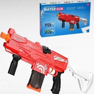 Пістолет-бластер водяний автоматичний акумуляторний Water Gun Червоний з чорним