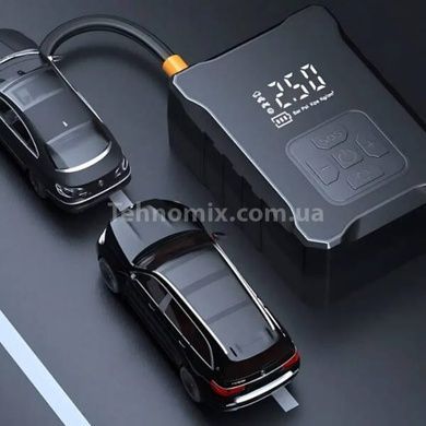 Компрессор автомобильный автоматический с дисплеем 6000mAh 150 PSI 120W М-007 Черный