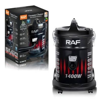 Промисловий пилосос RAF R6667 4в1 21л 1400Вт Чорний