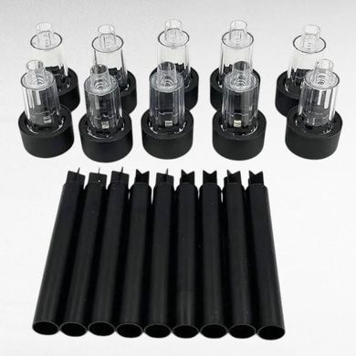 Набір садових світильників на сонячній панелі 12шт 30см light Lawn Lamp Чорний