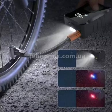 Компрессор автомобильный автоматический с дисплеем 6000mAh 150 PSI 120W М-007 Черный