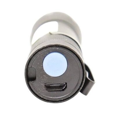 Фонарик ручной аккумуляторный Li-Ion microUSB 513-XPE+COB Черный