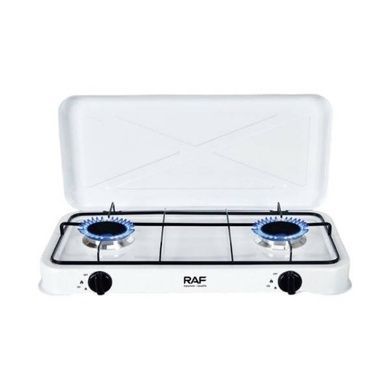 Газова плита двоконфоркова настільна Cooking Gas Stove RAF R.8504 W Біла