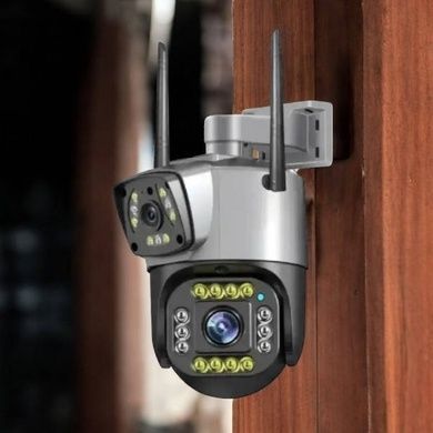 Камера видеонаблюдения двойная уличная поворотная SC02-V380-4G 2mp