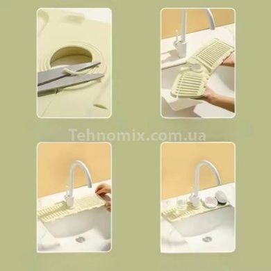 Коврик брызговик на кран Drain mat LY-692 Зеленый