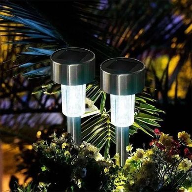 Набір садових світильників на сонячній панелі 12шт 30см light Lawn Lamp Чорний