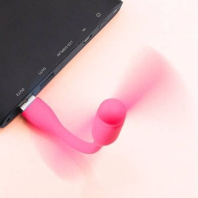 Мини-вентилятор для ноутбука, повербанка и ПК в USB Розовый