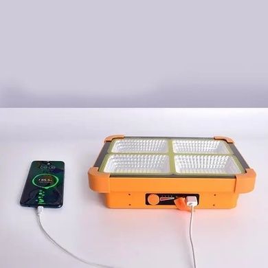 Фонарь портативный с солнечной панелью + Powerbank 12000мАч