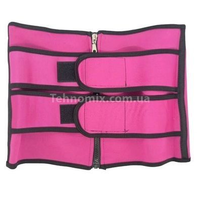 Утягивающий пояс для похудения Waist training corset Розово-черный L