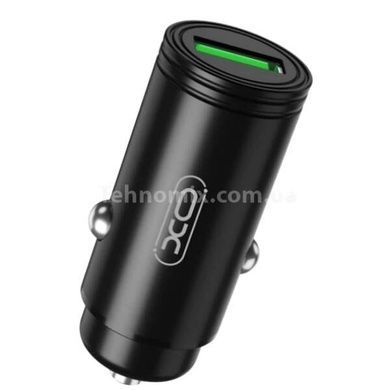 Автомобильное зарядное устройство в прикуриватель XO CC39 QC3.0 18W Car charger with Lighting Черное