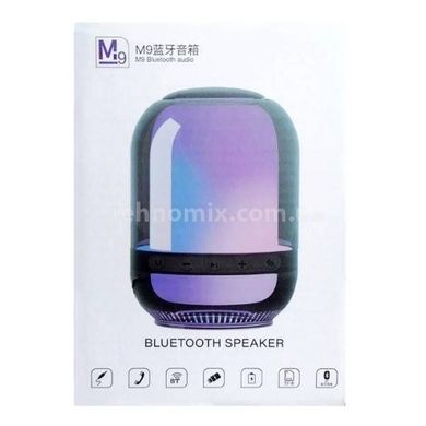Колонка акумуляторна Bluetooth з підсвічуванням RGB M9 BT