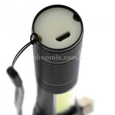 Фонарь ручной аварийный t6 -28LED USB + стеклобой Красный