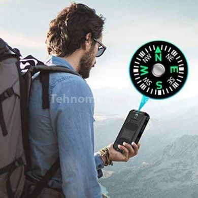 Power bank 50000mAh с компасом и на солнечной батарее Черный