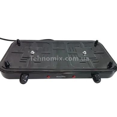 Електроплита спіральна Rainberg RB-888 2400 Вт 2 конфорки Чорна