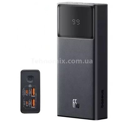 Powerbank з дисплеєм 65Вт (для мобільних телефонів та ноутбуків) OS BASEUS StarLord 20000мАч Чорний