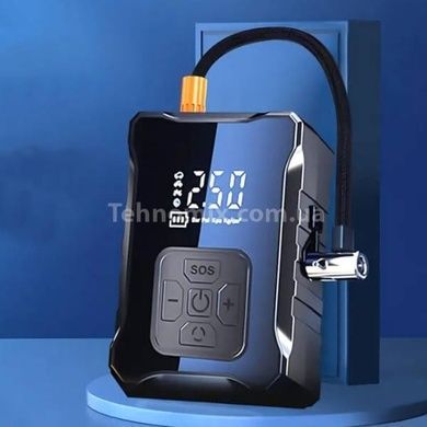 Компрессор автомобильный автоматический с дисплеем 6000mAh 150 PSI 120W М-007 Черный