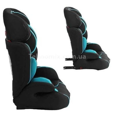 Автокресло детское система ISOFIX вес ребенка от 9-36 кг JOY RS-74810 Черное с голубым