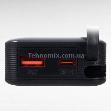 Power bank з індикатором заряду10000 mAh 22.5W King Power KPG-109 Чорний