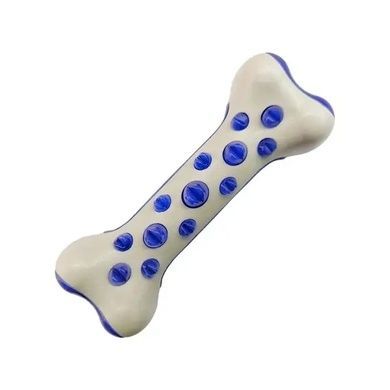 Резиновая косточка для собак TOOTH BRUSH DOG Синяя