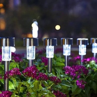 Набір садових світильників на сонячній панелі 12шт 30см light Lawn Lamp Чорний