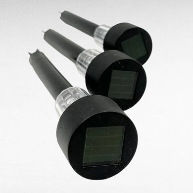 Набір садових світильників на сонячній панелі 12шт 30см light Lawn Lamp Чорний
