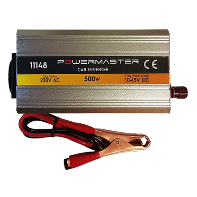 Інвертор автомобільний PowerMaster 12V-220V 500W