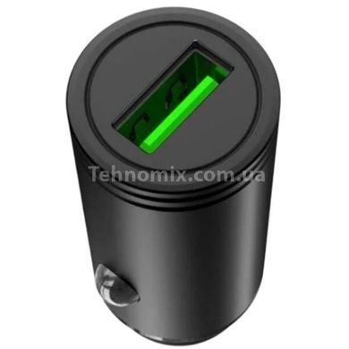 Автомобильное зарядное устройство в прикуриватель XO CC39 QC3.0 18W Car charger with Lighting Черное